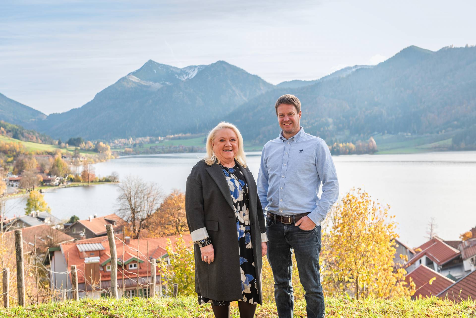 Immobilienmakler in Schliersee, Verkauf und Vermietung von Häusern und Wohnungen, Porträt von Christoph Schott und Eveline Oetzel